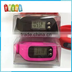 Silicone Running Pedometer and Watch Wristband thumbnail-1