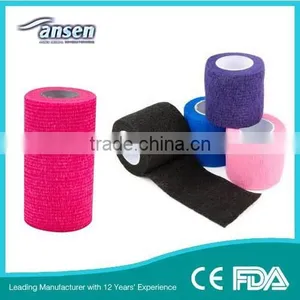 Ansen Self Adhesive Bandage Crepe Elastic Coesive Bandage thumbnail-1