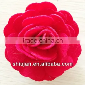 Red Felt Flower thumbnail-1