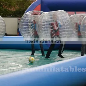 Large Size Inflatable Soccer Bubble Field,Giant Water Football Field for Bubble Football Games thumbnail-2