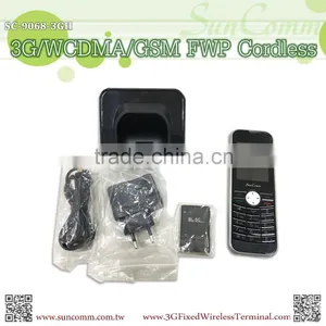 FCC SC-397-GH3G 3G WCDMA GSM Fixed Wireless Phone Cordless With Bluetooth, Color TFT LCD 2.4", Dock Power Charger thumbnail-4