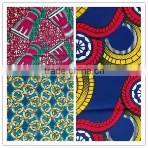 Wholesale Spandex African Wax Printed Cotton Fabric thumbnail-4