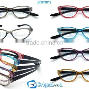 Cat Eye Plastic Reading Glasses With Long Temple/arms thumbnail-1