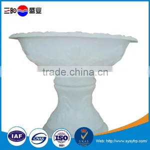 China Supplier Home Decor Garden Fiberglass Planter Flower Pot thumbnail-2