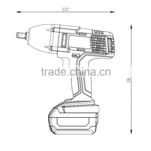 BKWR18V 18V 450Nm Cordless Impact Wrench 18V 450Nm Cordless Wrench Power Tool thumbnail-2