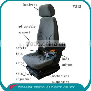 Hot Selling Grammer Fabric Suspension Tractor Seat(YS18) thumbnail-1