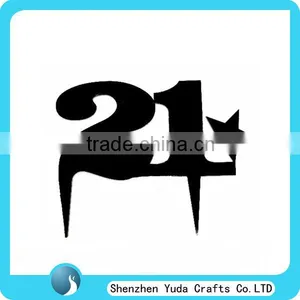 18 Eighteen Number Monogram Acrylic Cake Topper, Anniversary Birthday Party Cake Topper thumbnail-5