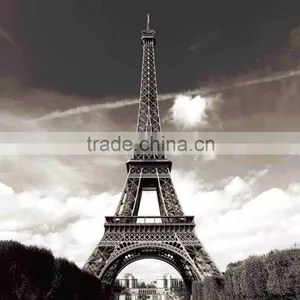 Paris Eifel Tower Bathroom Shower Curtain With Ring Hook thumbnail-1