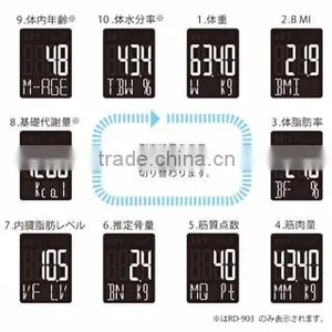 Durable and Reliable Body Fat Calculator With Reliable Made in Japan thumbnail-5