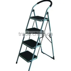 Multi Functional Household 4 Steel Step Ladder With Safety Rail thumbnail-1