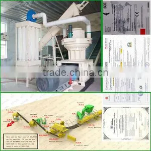 CSPM 2016 New Hot Sale Ring Die Biomass Wood Pellet Processing Machine With Auto Lubrication System thumbnail-1