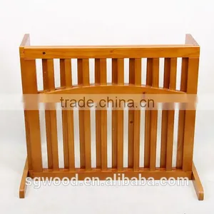 Professional Factory Top Quality 2 Panels Extended Wooden Pet Gate thumbnail-3