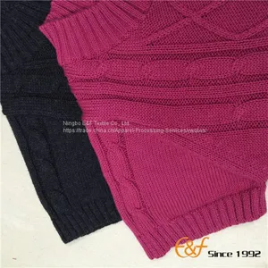 Girl Short Sleeves Cable Cardigan Sweater thumbnail-4