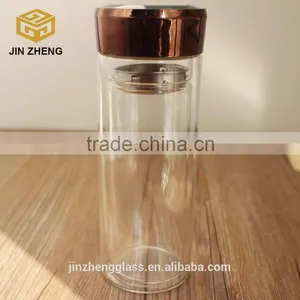 300ML BPA Free Glass Sport Water Bottle High Quality Cheap Promotion Tea Pot With Strainer thumbnail-1