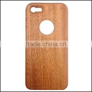 Sapele Wood Phone Case, 100% Natural Wooden Case, Single Bottom Back Cover for Iphone 5C thumbnail-1