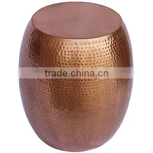 Copper Hammered Side Table thumbnail-1