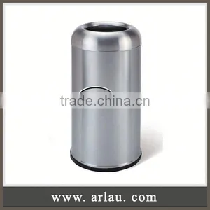 Arlau Outdoor Rubbish Bin With Lock,Round Shape Dust Bin,Trash Can Outdoor Garbage Bin thumbnail-1