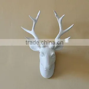 Art Sculpture Home Wall Decorative Resin Animal Deer Head Sculpture, thumbnail-1