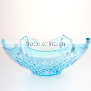 Unique Large Salad Bowls Colored Glass Fruit Bowls thumbnail-2