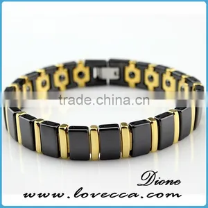 Stock Black Hematite Good Health Benefit Ceramic Bracelet for Women thumbnail-1
