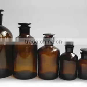Amber Medicament Glass Lab Bottle for Chemical Reagent thumbnail-2