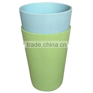 Eco Rice Husk Kids Mug Bamboo Fiber Reusable Colored Coffee Cup thumbnail-4