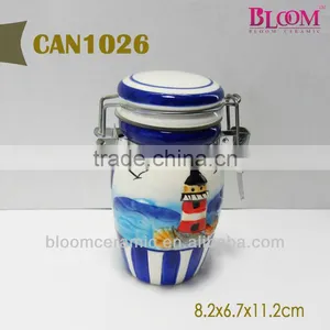 Ceramic Embossed Sealed Jar thumbnail-1