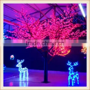 Hot-sale Garden Decoration Large Plastic Artificial LED Plants thumbnail-1