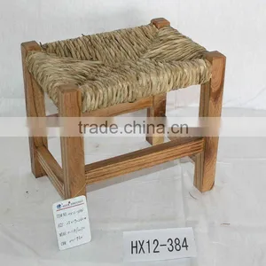 Antique Wooden Square Stool for Children thumbnail-1