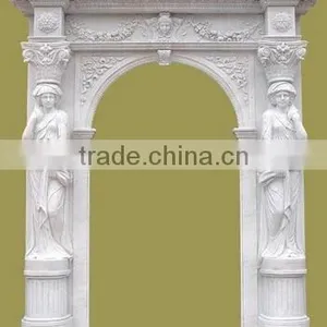 Decorate Door Carving With Marble Statue VD-033K thumbnail-1