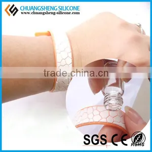 Fashion Silicone Anti-mosquito Bracelet, Silicone Promotional Gift, Wristband, Bangles thumbnail-2
