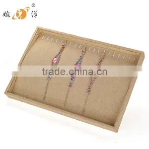 2015 China Supplier Wholesale Custom Linen Wooden Jewelry Packing Box thumbnail-1