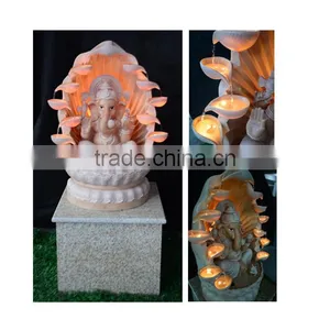 Antique Style Resin Hindu God Ganesh Water Fountain for Gifts thumbnail-1