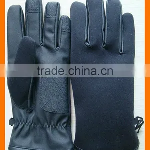 PU Leather Police Gloves for Winter thumbnail-1