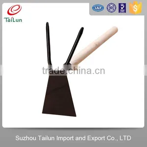 Small Multifunction Garden Diging Hoe With Wooden Handle thumbnail-1