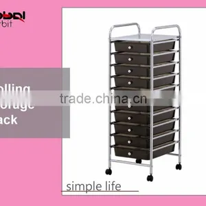 15 Drawers Storage Cabinet Organizer Rolling Storage Plastic Drawer Shoe Rack Trolley thumbnail-6