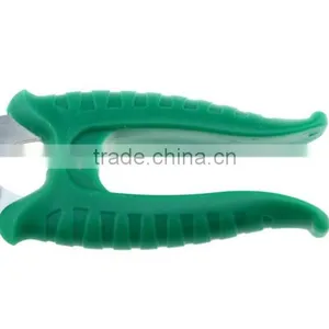 BERRYLION Stainless Steel 200mm Cheap Green Plastic Handle Gardening Shear thumbnail-4