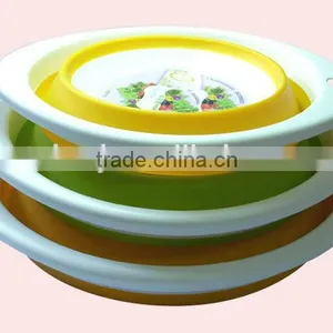 Silicone Collapsible Plastic Telescopic Folding Rice Colander thumbnail-2