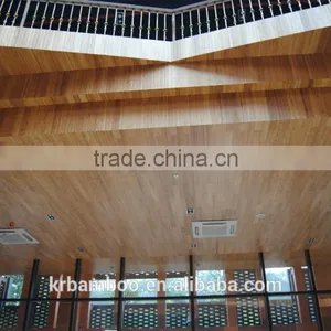 Carbonized Horizontal Matt Finish Bamboo Ceiling Panel With 20 Years Durable Quality for Indoor Use thumbnail-2