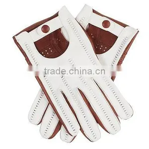 Full Finger Mens Leather Driving Gloves thumbnail-1