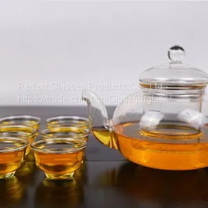 Mini Glass Cup for Coffee and Tea Kungfu Tea Cup Glass Wine Cup Wholesale Glass Cup for Resturant and Hotel thumbnail-3