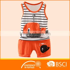 Vest Design Shirts+Short Fashion Boys Summer Outfit Casual Sets thumbnail-1