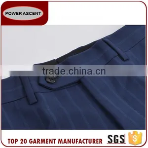 Best Brand Chinese Factory Custom Design Men'S Slim Fit Stripped Suit For Men thumbnail-4