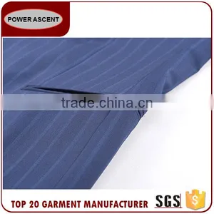 Best Brand Chinese Factory Custom Design Men'S Slim Fit Stripped Suit For Men thumbnail-6