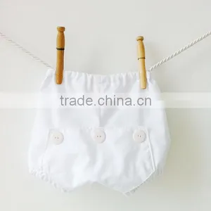 Navy Baby Underwear Button Style Infant Cotton Clothes Baby Bloomers With Diaper Cover thumbnail-2