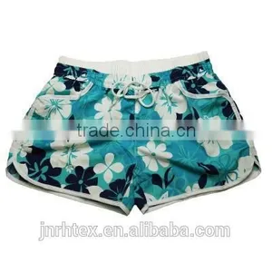 100 Cotton Custom Printed Women Beach Shorts thumbnail-2