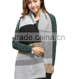 Fashion Winter Scarfs Casual Warm Women Grid Imitation Cashmere Scarves Brand Designer Shawls thumbnail-2