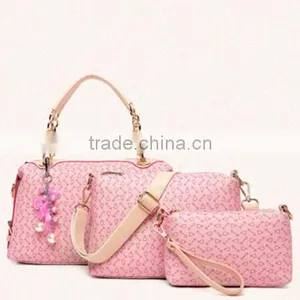 DY0068Z Fashional Ladies pu Bag Set 3pcs Bag Set thumbnail-1