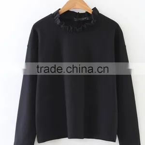 Runwaylover EY2324B Hot Sale 2017 Ladies Fashion Pure Color Blouse thumbnail-3