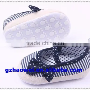 Navy Style Baby Girls Bowknot First Walker Shoes thumbnail-3